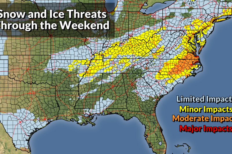More Rounds Of Snow And Ice Will Pelt Parts Of The South Through This Weekend