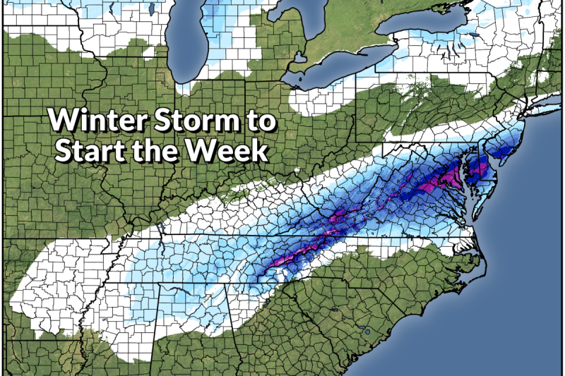 Mid-Atlantic Preparing For Decent Snowstorm, Sudden Freeze A Risk Monday Night