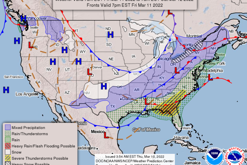 Classic Early-Spring Storm Set To Spread Snow From Arizona To Maine
