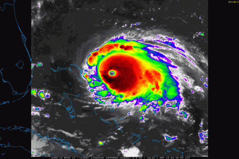 Hurricane Dorian Set To Bring Extreme Winds And Destructive Surge To The Bahamas