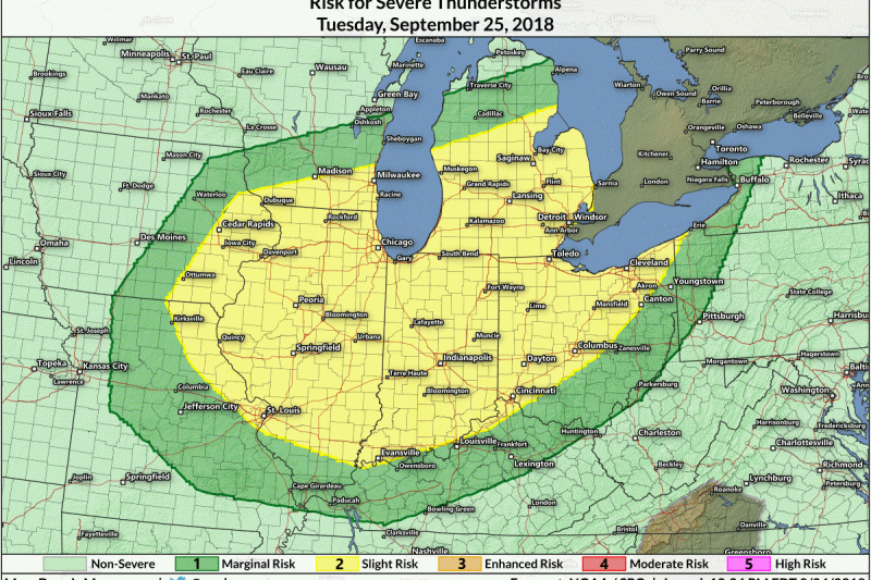 Severe Thunderstorms Are Possible in the Northern U.S. This Week