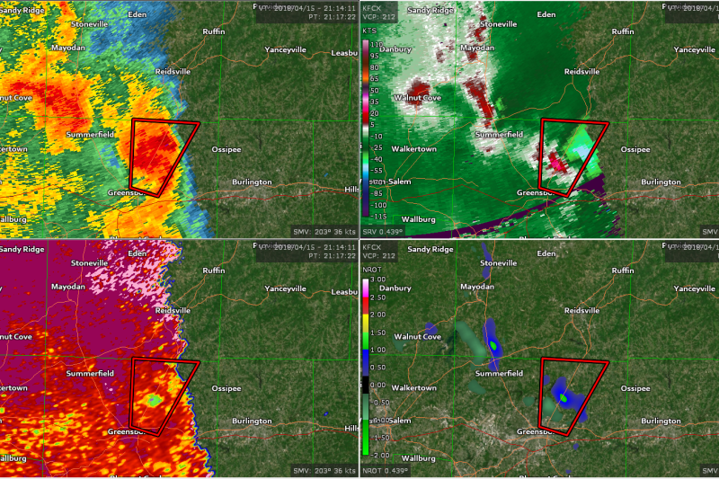 The Anatomy of the April 15, 2018 Tornado in Greensboro, N.C.