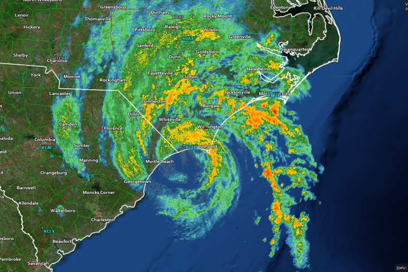 Hurricane Isaias Makes Landfall In N.C., Strong Winds Likely Up I-95 Next Two Days