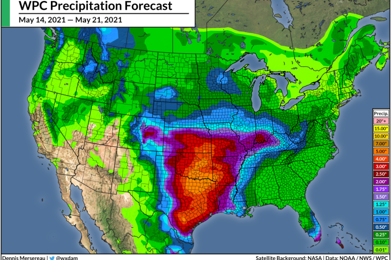 A Wet And Stormy Pattern Will Drench The Plains Through Next Week
