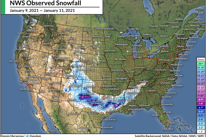 East Texas Enjoys And/Or Despises Its Biggest Snow In Years