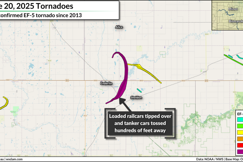 North Dakota tornado upgraded to EF-5, the first in 12 years