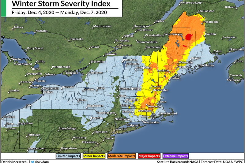The Season’s First Big Nor’easter Could Bring A Foot Of Snow To Interior New England