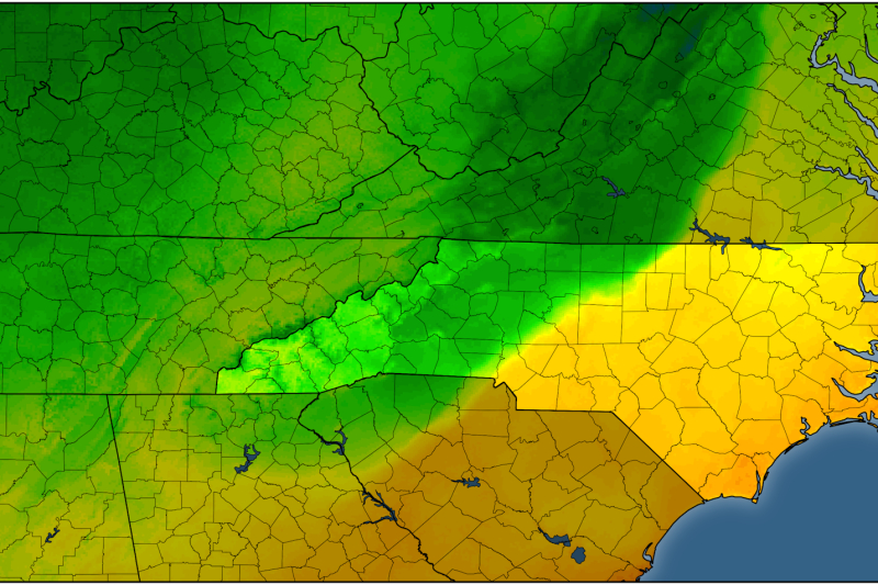 Cold air damming brought Greensboro a wild one-hour temperature tango