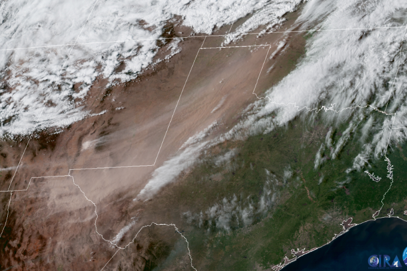 The Snow in Minnesota Is Dirty From Blowing Dust in the Southwest