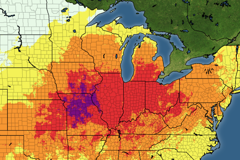 High-impact heat set to build over much of the U.S. through mid-June