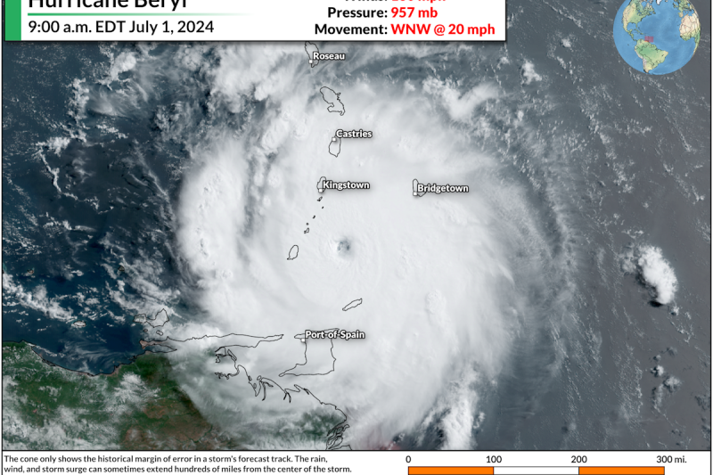 Hurricane Beryl’s explosive intensification is a grim warning for future storms