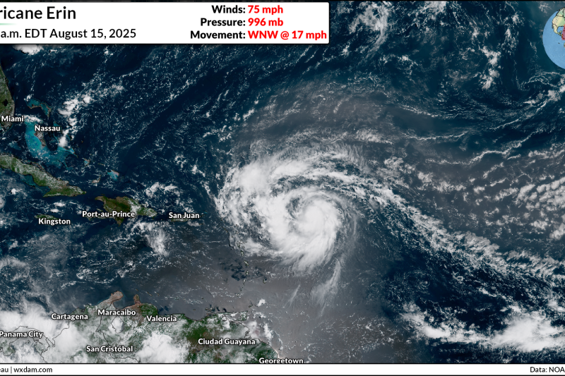 Hurricane Erin’s dangerous waves, rip currents likely to hit U.S. East Coast