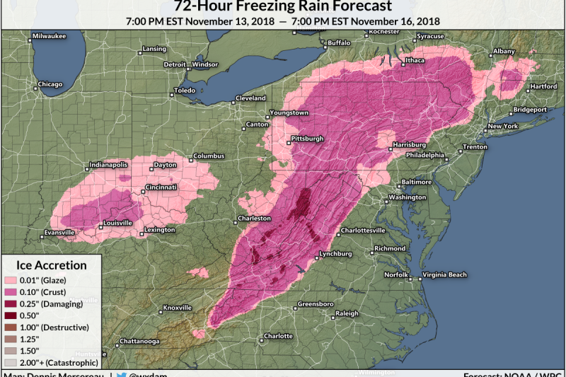 An Early-Season Winter Storm Will Bring Snow and Ice to the Midwest and Eastern States