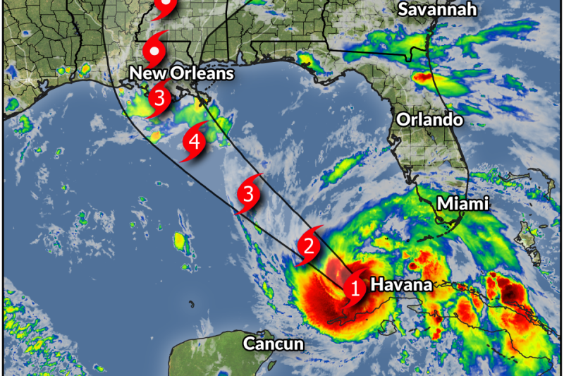 Ida Set To Become A Major Hurricane Before Hitting Northern Gulf Coast On Sunday