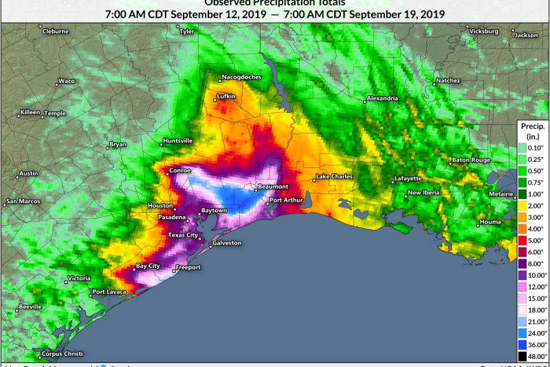 Texas Reels From Another Historic Flood After Imelda Drops Nearly Four Feet Of Rain
