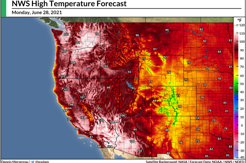 An Unprecedented Heat Wave Will Grip The Pacific Northwest Through Next Week