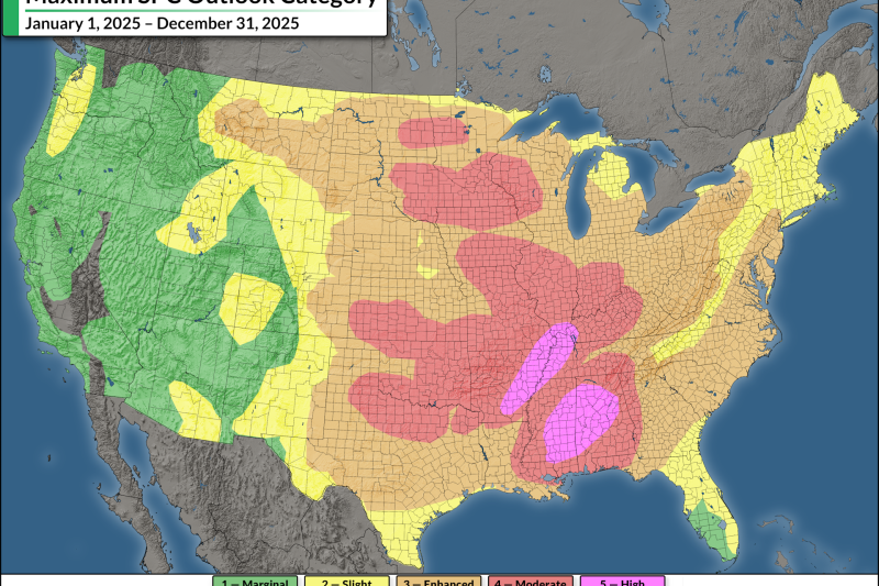 Deadly tornadoes, less hail: 2025 in severe weather across the U.S.