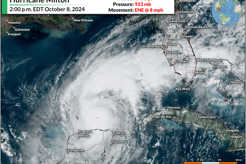 Dangerous, historic Hurricane Milton will grow before hitting Florida