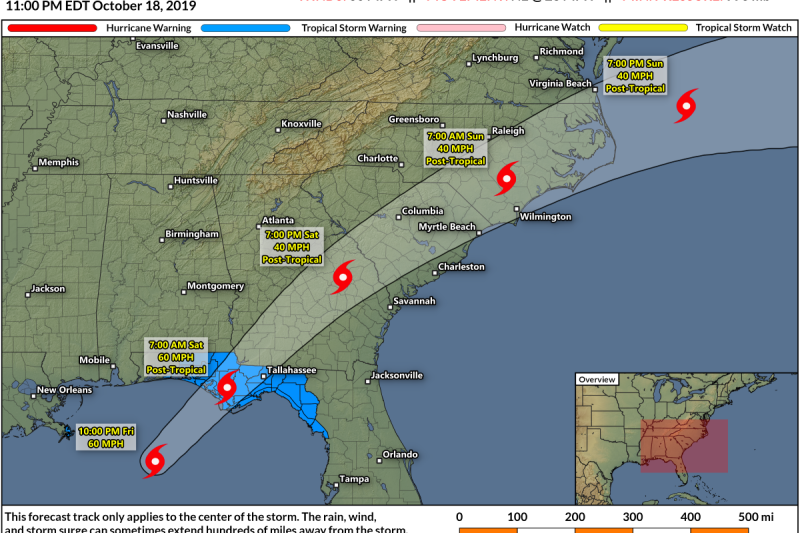 Tropical Storm Nestor Set To Hit Florida Saturday With Heavy Rain, Gusty Winds