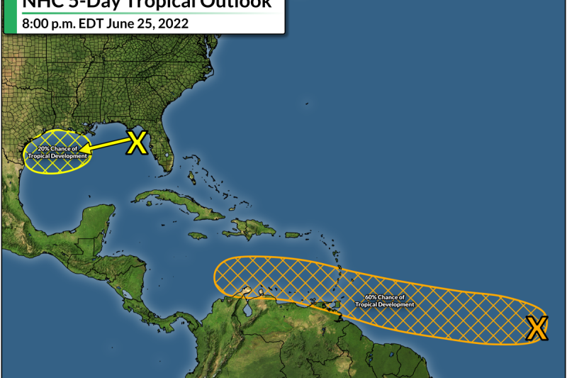 Two Tropical Disturbances To Watch In The Atlantic As June Rolls To A Close