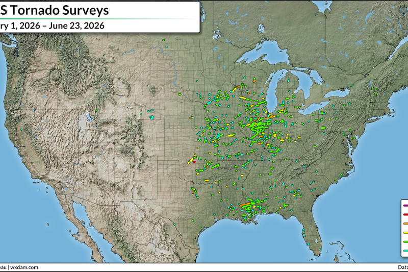 Illinois hit hard as U.S. nears 900 tornadoes so far in 2026