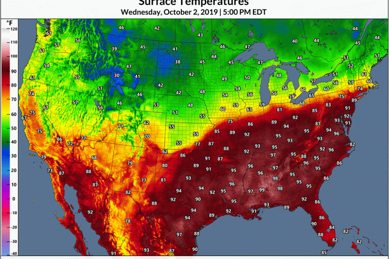 Historic Heat Wave Produces Some Of The Hottest Temps Ever Recorded In October