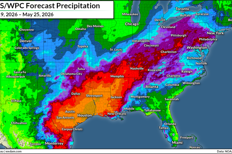 Plenty of heavy rain on the way through the holiday weekend, thank goodness