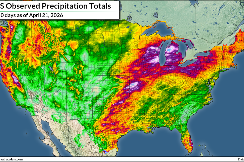 Eastern drought continues getting worse as rains drench the Great Lakes
