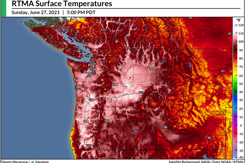 Canada Shatters All-Time Temperature Record; Same Records Fall In Seattle And Portland