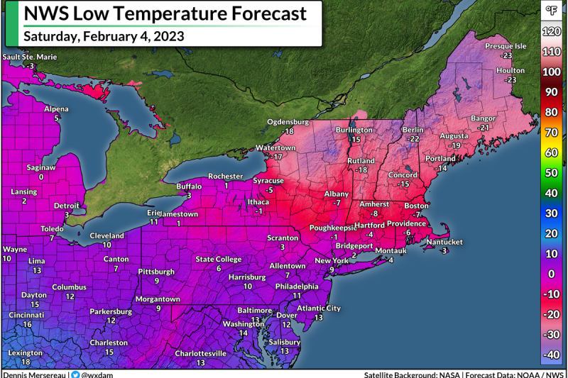Dreaded Polar Vortex Drags Intense Freeze Over New England To End The Week