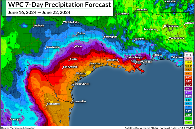 Tropical disturbance, unusually hot ocean likely to fuel Gulf Coast flooding this week