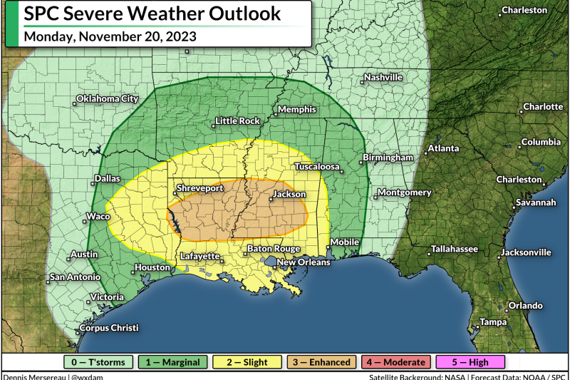 Classic fall storm could bring the southeast strong tornadoes, beneficial rains