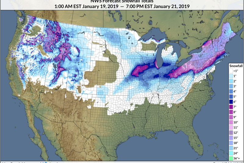 A Disruptive Weekend Storm Will Blanket Much of the Northeast With Over a Foot of Snow