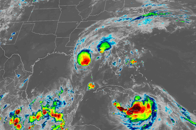 Marco Approaches Louisiana Monday, Laura Threatens Gulf Landfall On Wednesday
