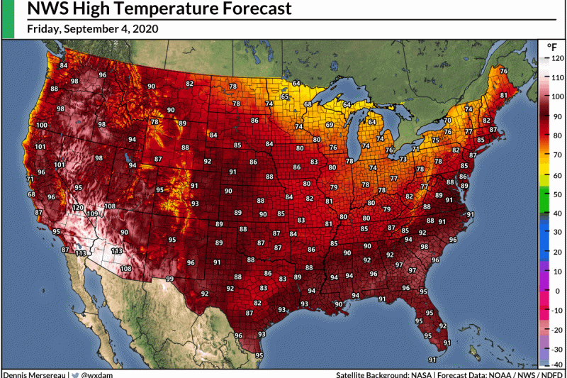 California Will Roast This Weekend While Fall’s First Freeze Slides Down The Rockies