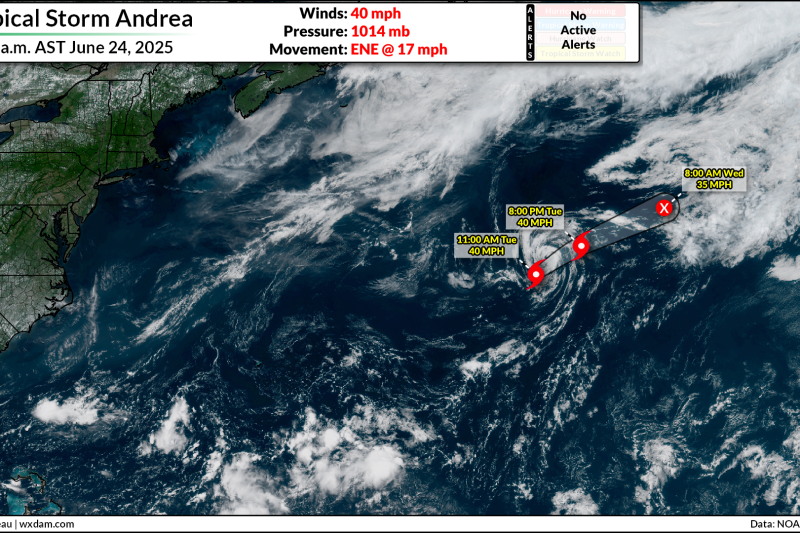 Sad sack of clouds becomes Atlantic’s first named storm of 2025