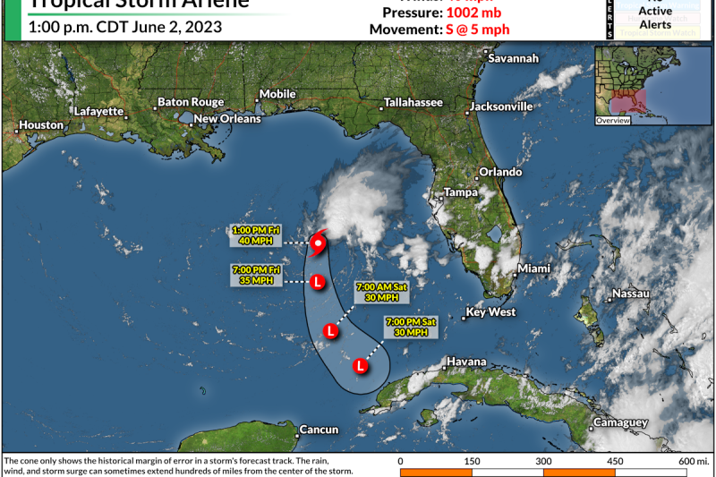A cute li’l tropical storm in the Gulf kicks off the 2023 hurricane season