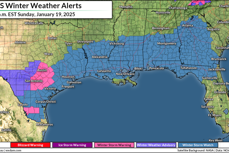 Dangerous cold, potentially historic southern winter storm on tap this week